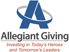allegiant giving logo investing in today's heroes and tomorrow's leaders