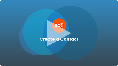 thumbnail for create a contact video with the act! Logo