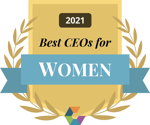 2021 best CEOs for women badge