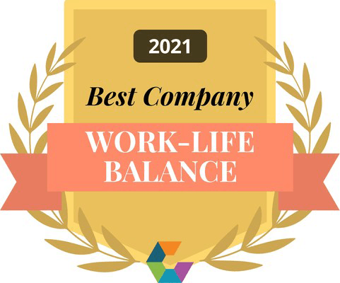 2021 best company work-life balance badge