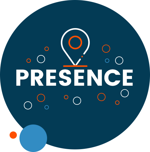 badge that says presence