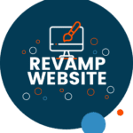 badget that says revamp website
