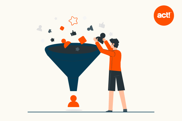 an illustration of a person dropping incentives into a funnel.