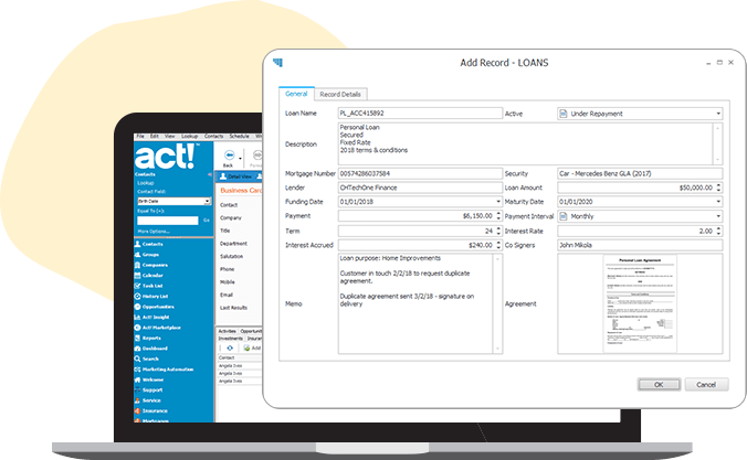 Act! CRM tool feature image