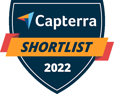 Capterra shortlist 2022 badge