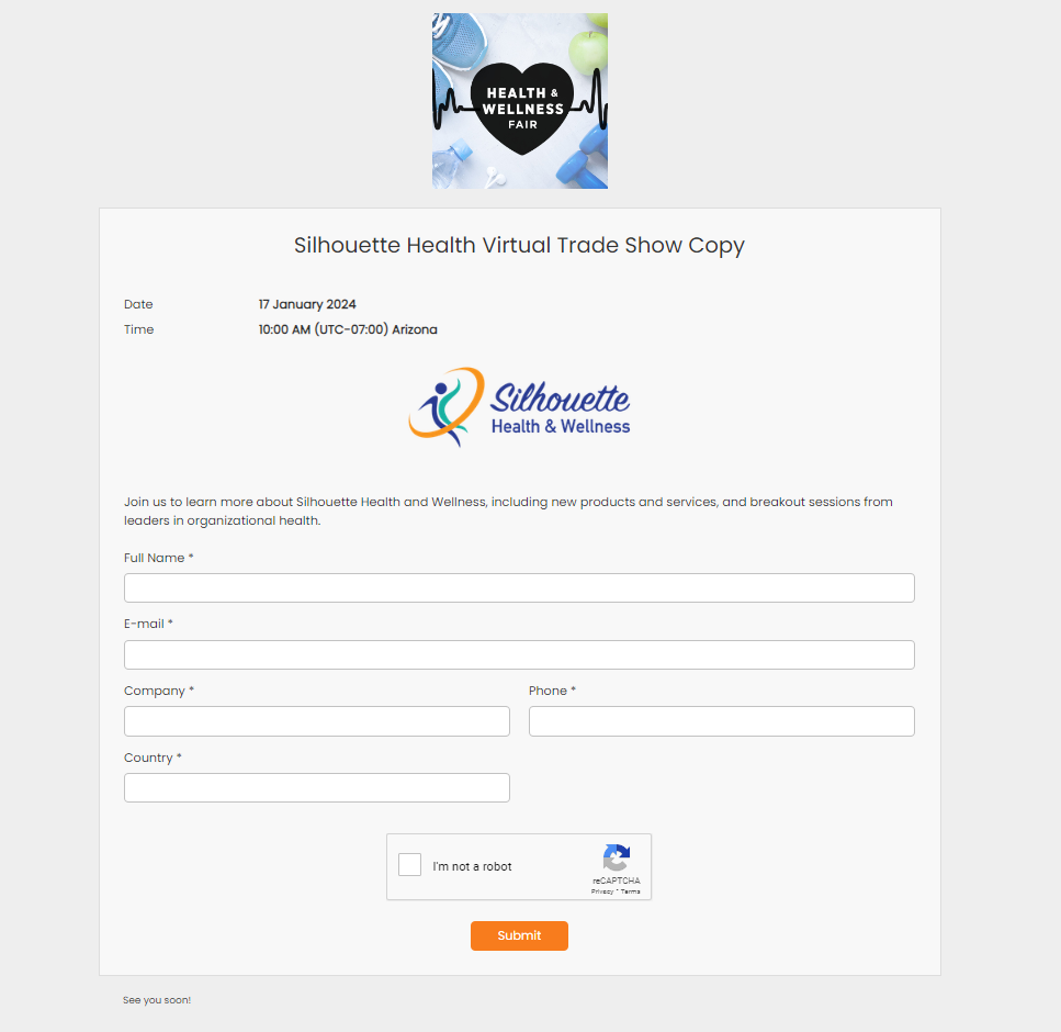 screenshot of sign up pages