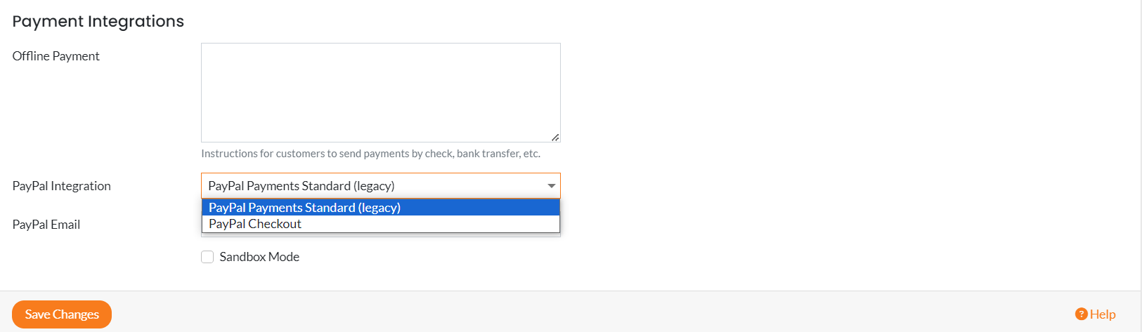 screenshot to show how to process payments