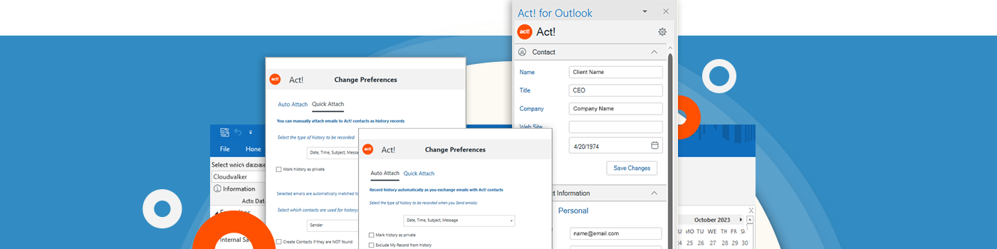 Lire la suite à propos de l’article Productivité maximisée, avec Act! Premium v25.2 et la barre latérale d’Act! pour Outlook