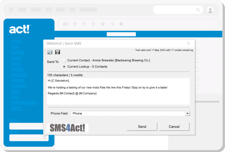 SMS4Act! styized screen editor screenshot.