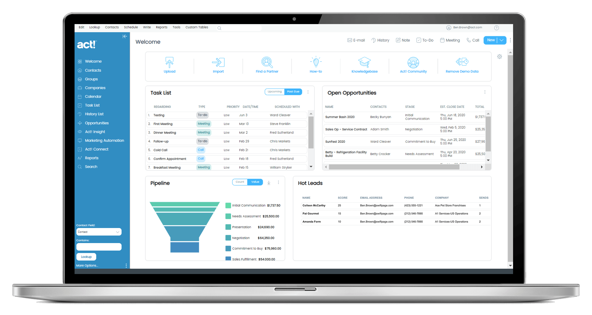 act crm software