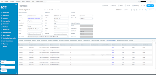 lead profile form