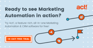 Start a free 14-day trial now to see marketing automation in action.