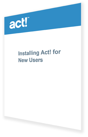installing act! For new users