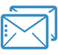 icon of 2 envelopes