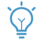 icon of a lightbulb