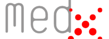 med-x-logo med x logo with a red x made of dots