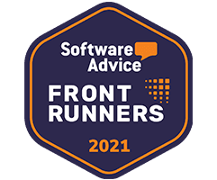 software advice front runners 2021 badge