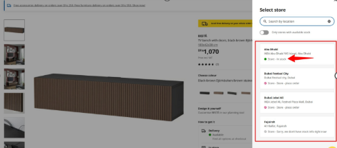 a snikppet of a sales offer from IKEA