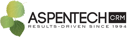 AspenTech logo CRM, Results drive sine 1994