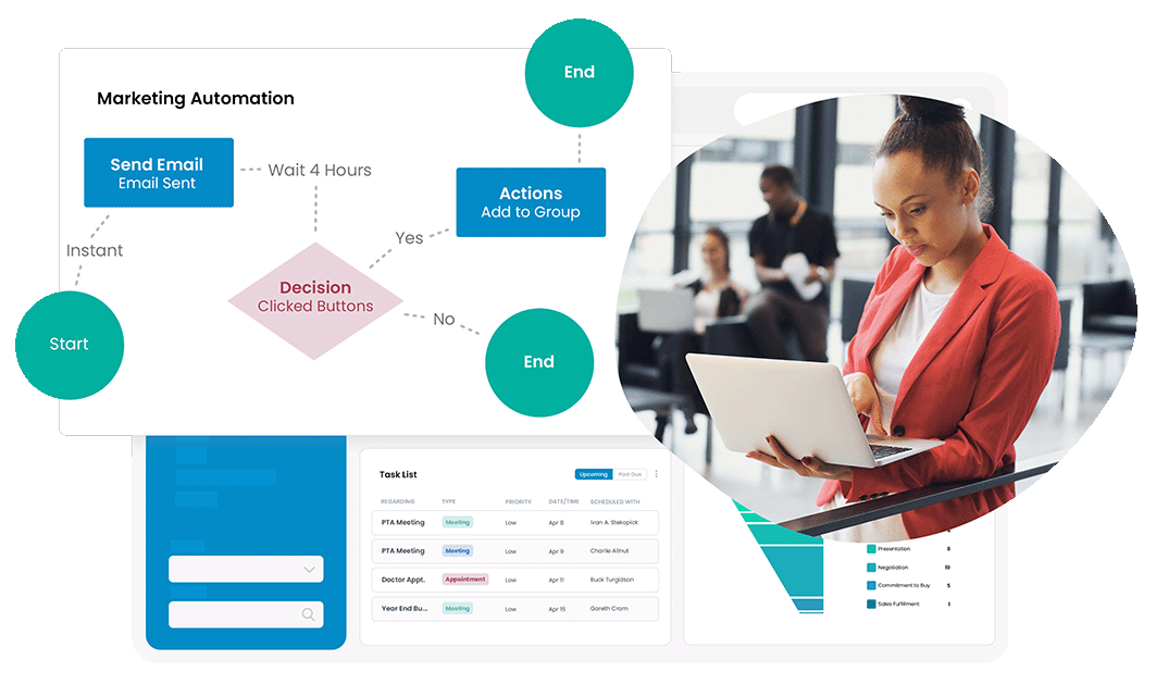 Marketing automation landing page for Act!
