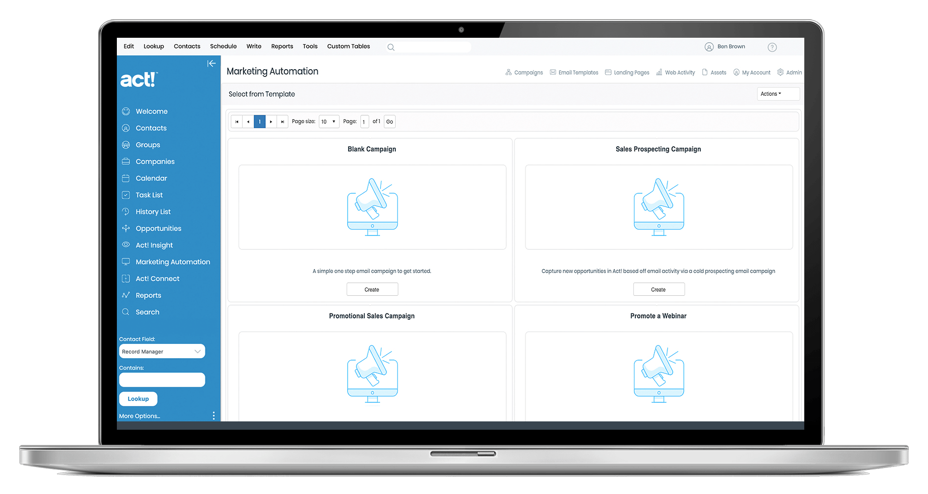 Demo of Act!